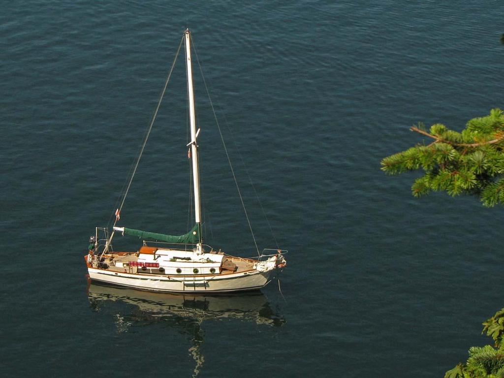 South Islander at anchor © Amanda Spottiswoode